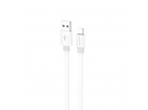 Кабель USB - Apple lightning Borofone BX89 100см 2,4A (white/gray) (217505)