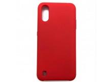 Чехол Samsung A01/M01 (2020) Silicone Case №14 в упаковке Красный