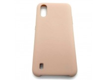 Чехол Samsung A01/M01 (2020) Silicone Case №19 в упаковке Розовый Песок