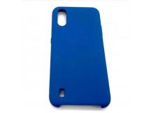 Чехол Samsung A01/M01 (2020) Silicone Case №20 в упаковке Темно-Синий