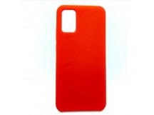 Чехол Samsung A02s (2020) Silicone Case №01 (No Logo) в упаковке Красный