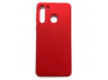Чехол Samsung A21 (2020) Silicone Case №14 в упаковке Красный