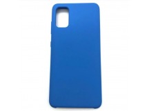 Чехол Samsung A41 (2020) Silicone Case №03 в упаковке Синий