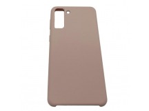 Чехол Samsung S21 Plus (2021) Silicone Case №18 (No Logo) в упаковке Розовый Песок