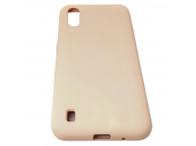 Чехол Samsung A01/M01 (2020) Silicone Case 2.0mm Розовый Песок