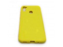 Чехол Samsung A11/M11 (2020) Silicone Case 2.0mm Желтый