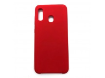 Чехол Samsung A20/A30/M10S (2019) Silicone Case №14 в упаковке Красный
