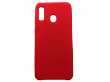 Чехол Samsung A20/A30/M10S (2019) Silicone Case №14 в упаковке Красный