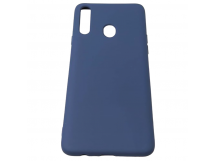 Чехол Samsung A20S (2019) Silicone Case 2.0mm Темно-Синий