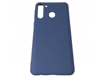 Чехол Samsung A21 (2020) Silicone Case 2.0mm Темно-Синий