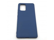 Чехол Samsung A91/S10 Lite (2020) Silicone Case 2.0mm Темно-Синий