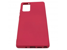 Чехол Samsung Note 20 (2020) Silicone Case 2.0mm Вишневый