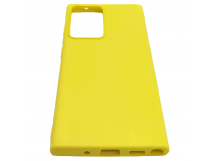 Чехол Samsung Note 20 Ultra (2020) Silicone Case 2.0mm Желтый