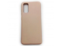 Чехол Samsung S20 (2020) Silicone Case 2.0mm Розовый Песок