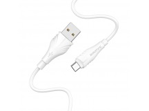 Кабель USB - micro USB Borofone BX18 (повр. уп) 200см 2,4A  (white) (223673)