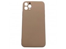 Чехол iPhone 11 Pro Max Silicone Case 1.5mm Full низ и камера Розовый Песок