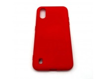 Чехол Samsung A01/M01 (2020) Silicone Case 2.0mm Красный