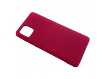 Чехол Samsung A81/Note 10 Lite (2020) Silicone Case 2.0mm Вишневый
