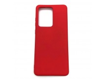 Чехол Samsung S20 Ultra (2020) Silicone Case 2.0mm Красный