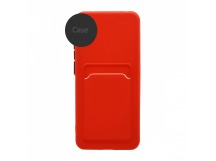 Чехол с кармашком и цветными кнопками для Samsung Galaxy A10/M10 (010) красный
