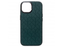 Чехол-накладка - SM089 SafeMag экокожа  для "Apple iPhone 15" (green) (226534)