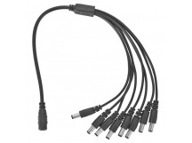 Разветвитель питания DC на 8 разъемов, штекер 2.1х5.5 мм (1F-8M), шт