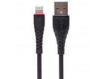 Кабель USB - Apple lightning SKYDOLPHIN S02L (повр. уп) 100см 3A  (black) (223592)