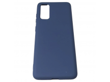 Чехол Samsung S20 (2020) Silicone Case 2.0mm Темно-Синий