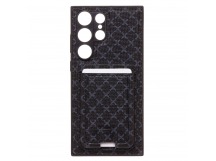 Чехол-накладка - SM022 c картхолдером для "Samsung Galaxy S23 Ultra" (black) (226666)