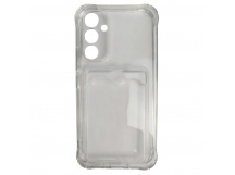 Чехол силиконовый Samsung A54 с визитницей прозрачный (001)