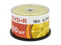 Диск MIREX DVD+R 16X 4,7GB Cake box 50 (50/300)