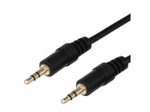 Шнур шт.3,5мм - гн.3,5мм стерео 1,5м, удлинитель для наушников Gold "Rexant"