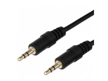 Шнур шт.3,5мм - гн.3,5мм стерео 3,0м, удлинитель для наушников Gold "Rexant"