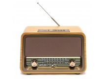 Радиоприёмник БЗРП РП-337 УКВ 88-108МГц,СВ,КВ, (220В,DC6В, акб1200mAh BT, USB,microSD)