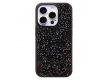 Чехол-накладка - PC071 POSH SHINE для "Apple iPhone 15 Pro" россыпь кристаллов (black) (226895)