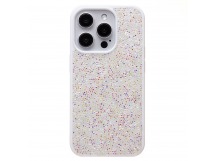 Чехол-накладка - PC071 POSH SHINE для "Apple iPhone 15 Pro" россыпь кристаллов (white) (226897)