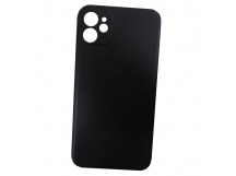 Чехол силиконовый iPhone 12 Mini с защитой камеры черный