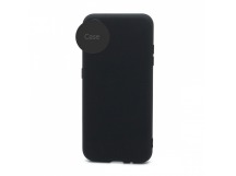 Чехол силиконовый iPhone 13 Mini с защитой камеры черный