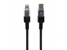 Кабель Type-C - Apple lightning Hoco U129 Spirit PD 27W 120см 3A  (black) (225335)