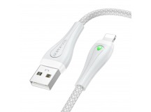 Кабель USB - Apple lightning Borofone BX100 Advantage 100см 2,4A  (gray) (224780)