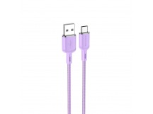 Кабель USB - Type-C Borofone BX90 100см 3A (purple) (217434)