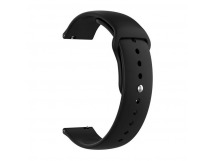 Ремешок - WB34 22 мм универсальный силикон на кнопке (black) (227512)