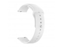 Ремешок - WB34 22 мм универсальный силикон на кнопке (white) (227513)