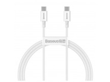 Кабель Type-C - Type-C Baseus CATYS-B02 100W (белый) 