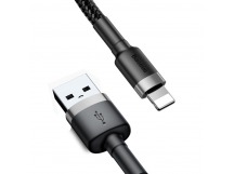 Кабель USB - Apple Lightning Baseus CALKLF-BG1 2.4А (1м) (черно-серый) 