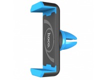 Держатель автомобильный Hoco зажим CPH01 (повр. уп.) в дефлектор (black/blue) (222853)