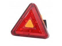 Аксессуары для велосипеда и самоката - стоп фонарь 108 треугольник 200 mAh (повр. уп.) (red)(222940)