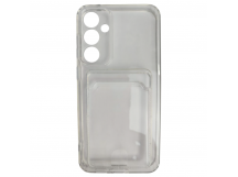 Чехол силиконовый Samsung S23 FE с визитницей прозрачный