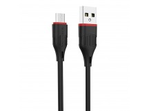 Кабель USB - micro USB Borofone BX17 Enjoy (повр. уп) 100см 2,4A  (black) (223671)