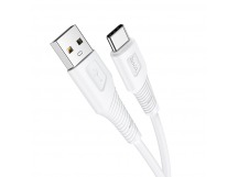 Кабель USB - Type-C Hoco X58 Airy silicone (повр. уп) 100см 3A  (white) (228464)